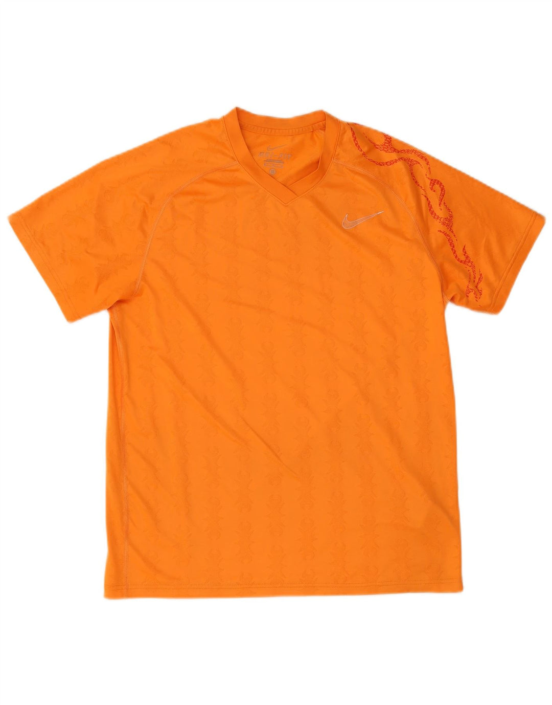 Camiseta Nike Hombre Top Medium Naranja Paisley Poliéster