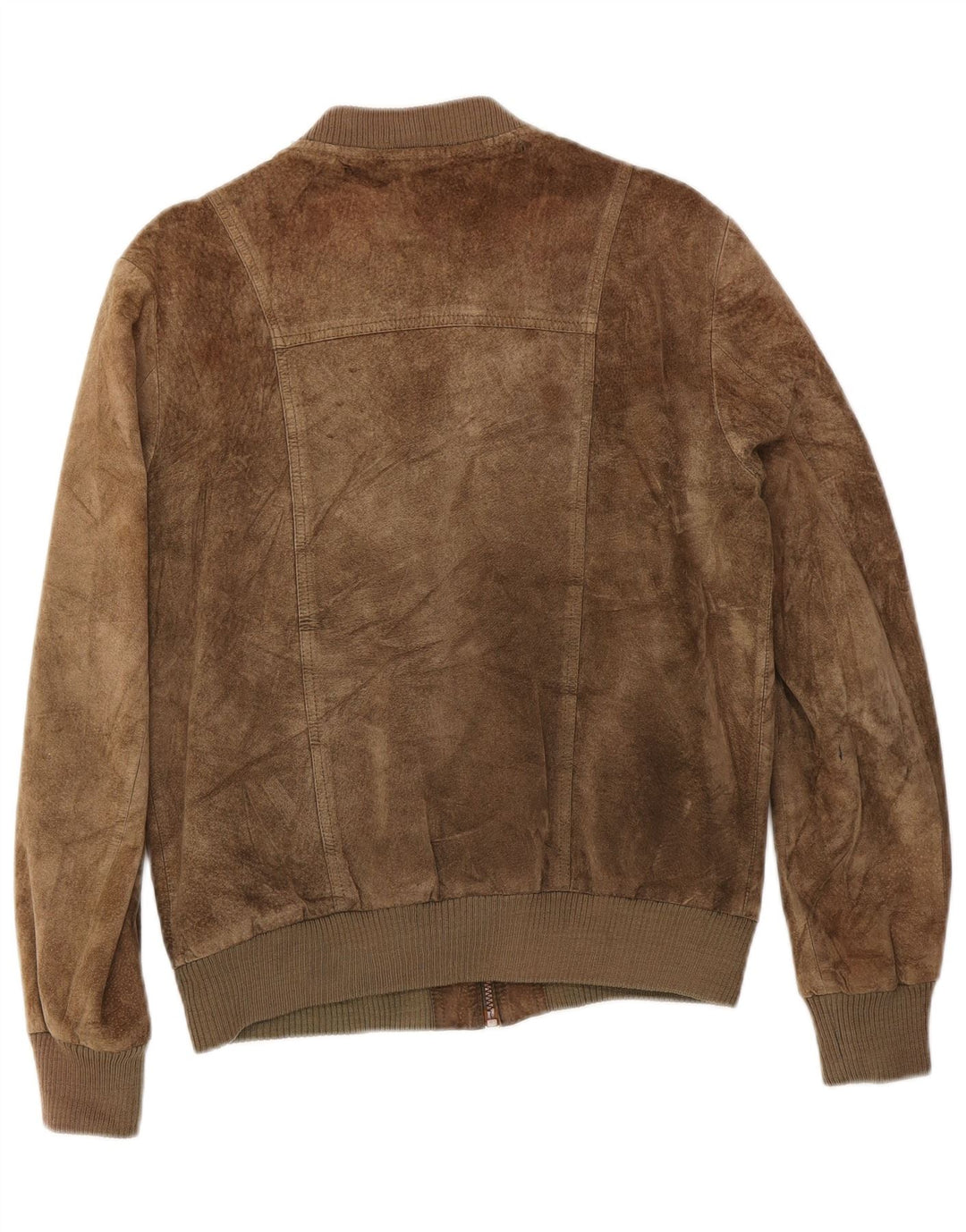 Vintage mujer ante bomber chaqueta IT 50 XL cuero caqui