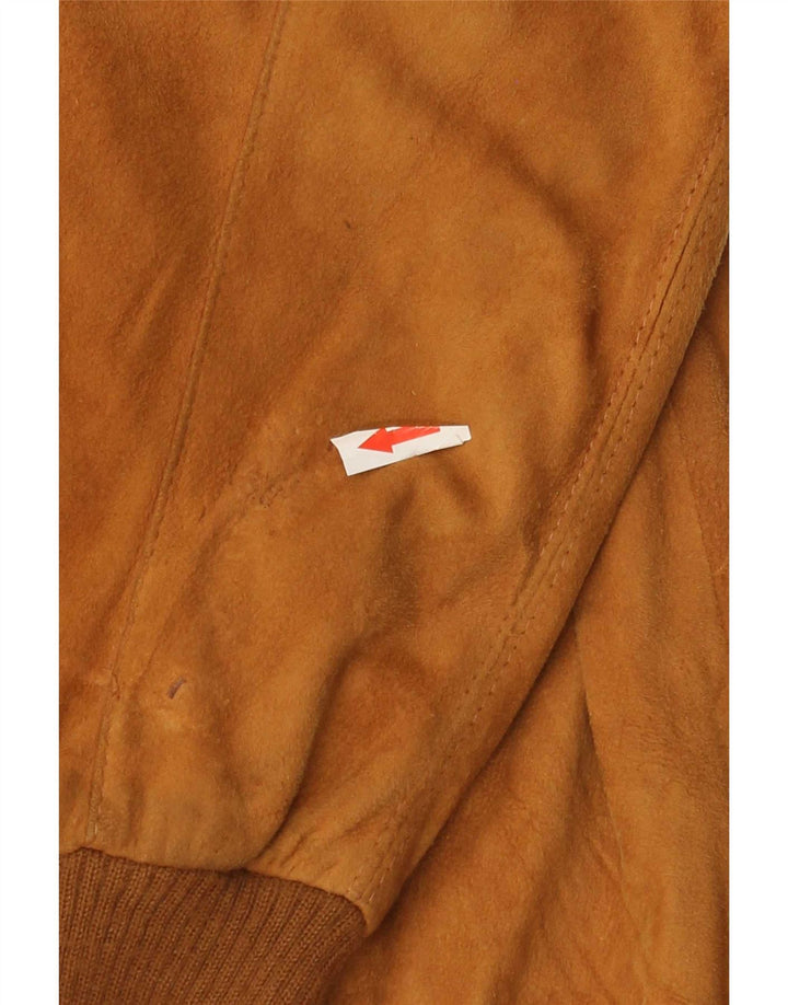 Penélope Chaqueta bomber de ante para hombre IT 44 XS Marrón