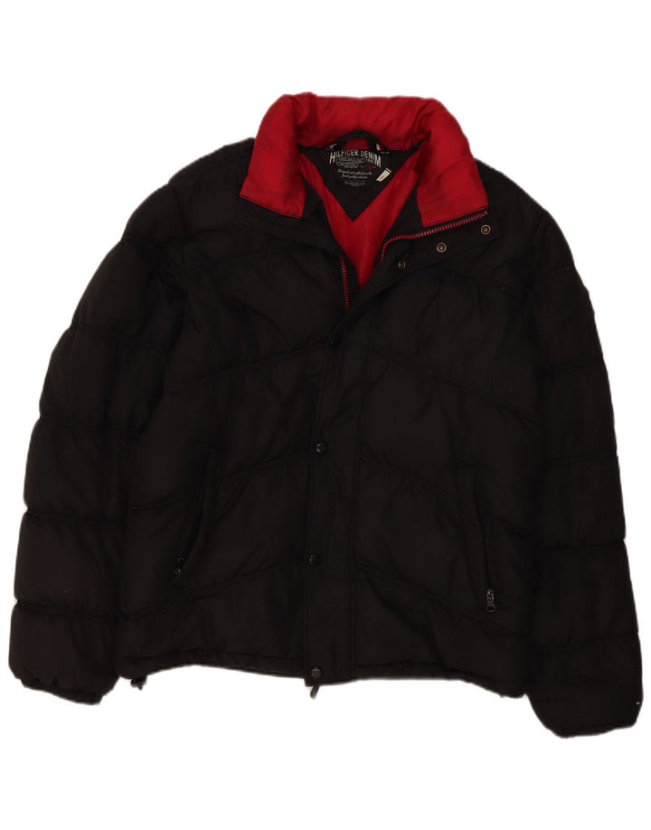 Tommy Hilfiger Chaqueta acolchada para hombre Reino Unido 40 Grande Negro