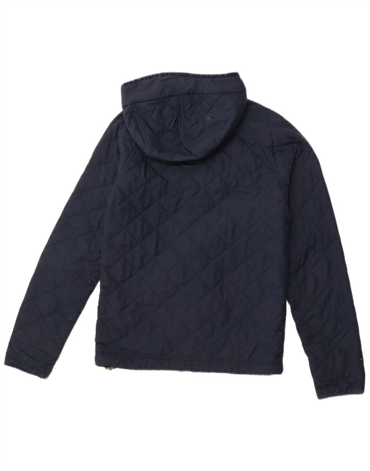 JACK WILLS Chaqueta acolchada con capucha para hombre UK 34 XS Azul marino Poliéster