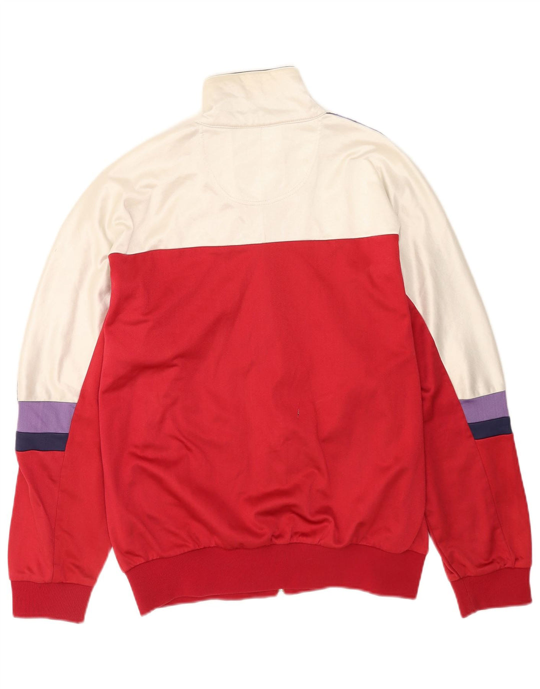 Asics Mens Graphic Chándal Top Chaqueta IT 52 Grande Rojo Colorblock