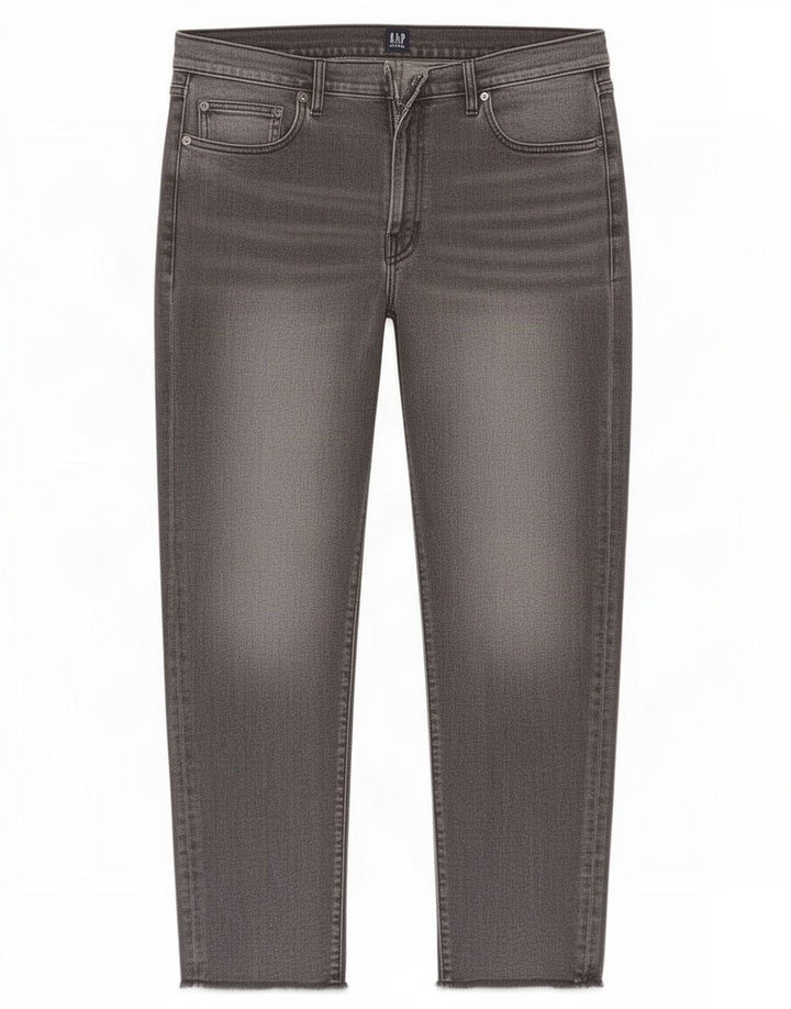 Vaqueros recortados para hombre Gap W30 L26 Algodón gris
