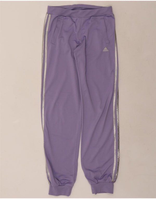 Adidas - Pantalones de chándal para mujer, talla 40, XL, poliéster, color morado