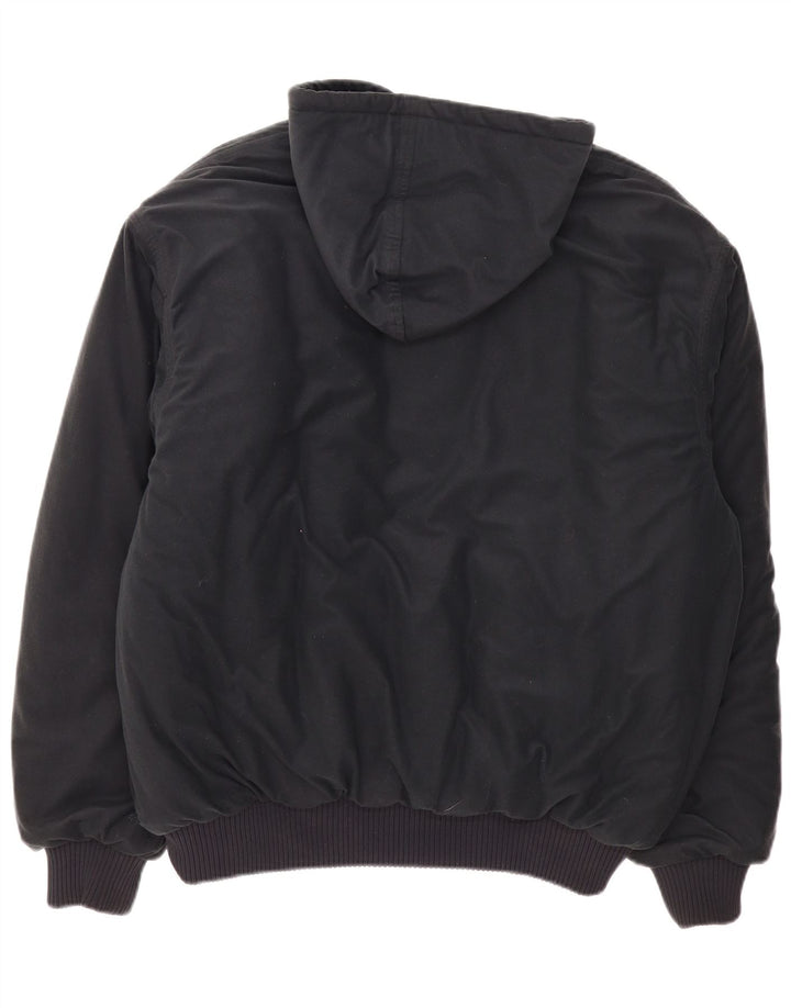 Polar King Chaqueta acolchada con capucha para hombre UK 42 XL Poliéster azul marino