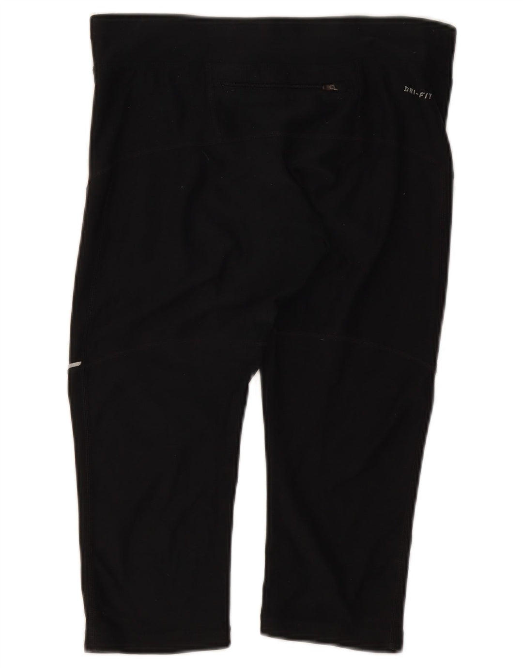 Nike - Leggings capri Dri Fit para mujer, talla 10, poliéster negro pequeño