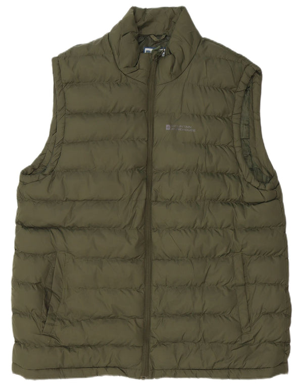 MOUNTAIN WAREHOUSE Chaleco acolchado para hombre UK 42 XL Nylon caqui