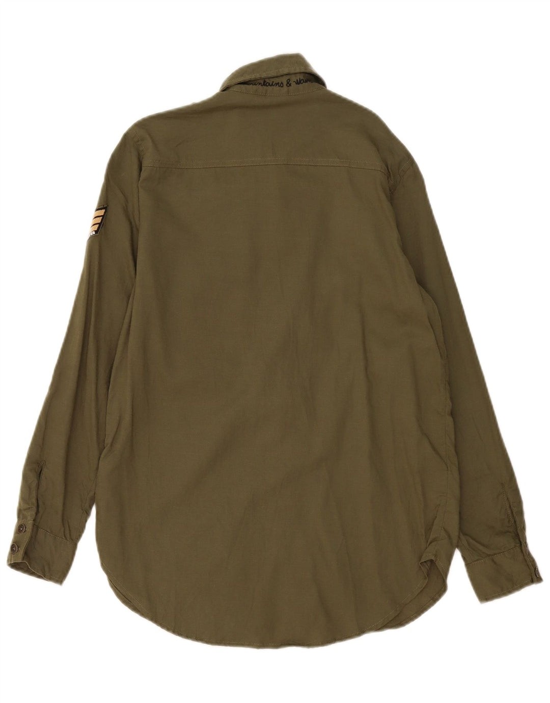 Roxy Camisa militar para mujer US 4 Small Khaki Lyocell