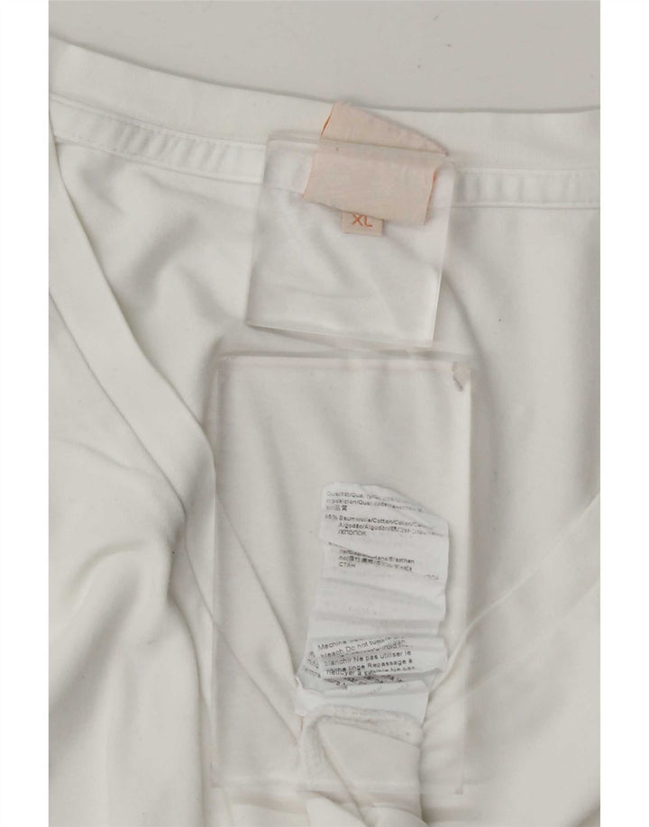 Hugo Boss Hombre Camiseta Top XL Blanco Algodón