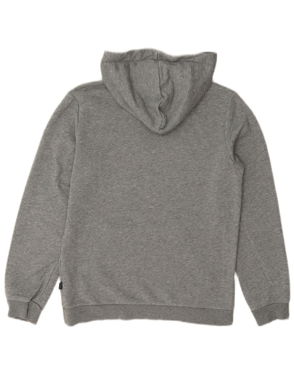 Puma Sudadera con capucha gráfica para niños 11-12 años Gris Algodón