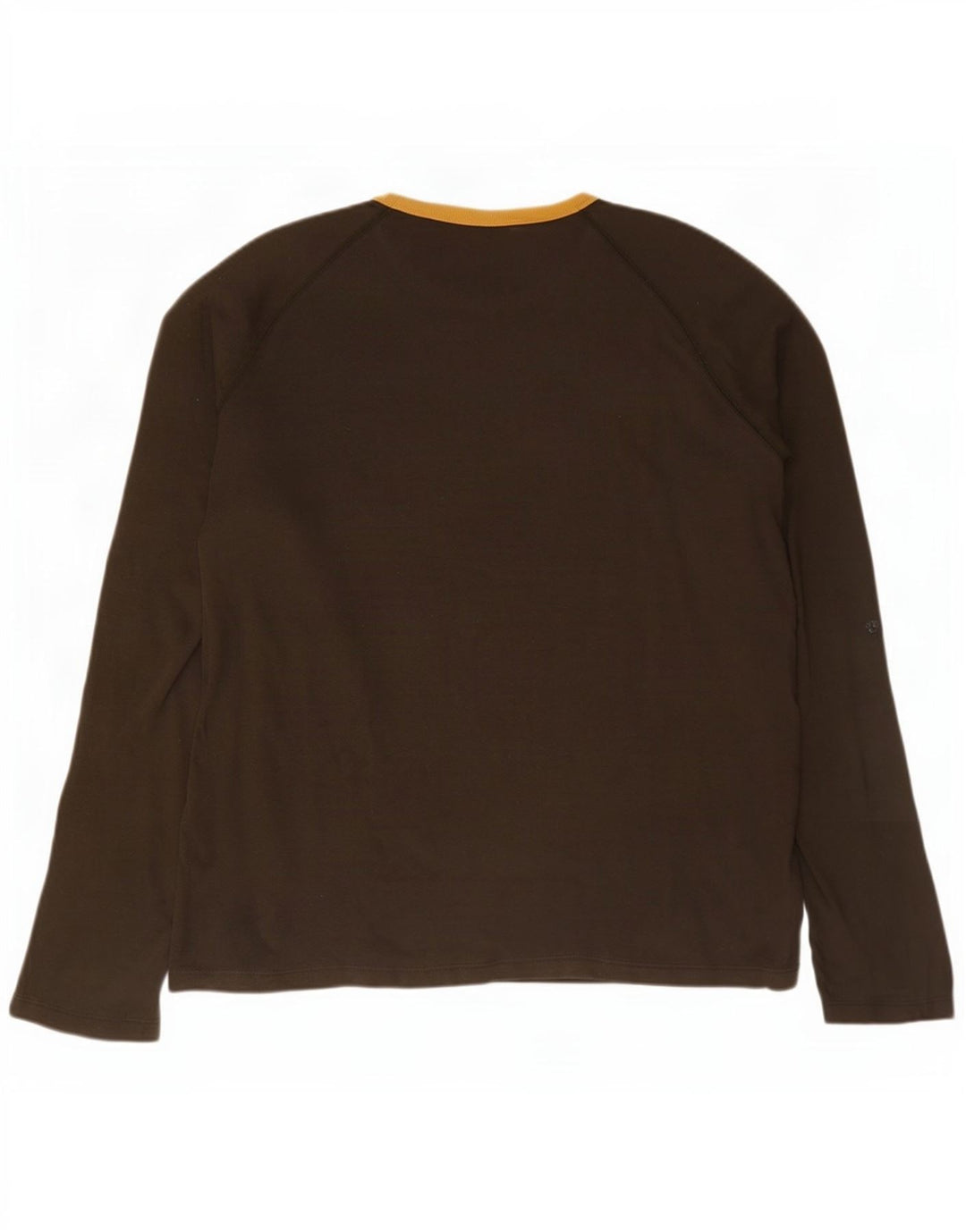 Woolrich Mens Graphic Top Manga Larga 2XL Algodón Marrón