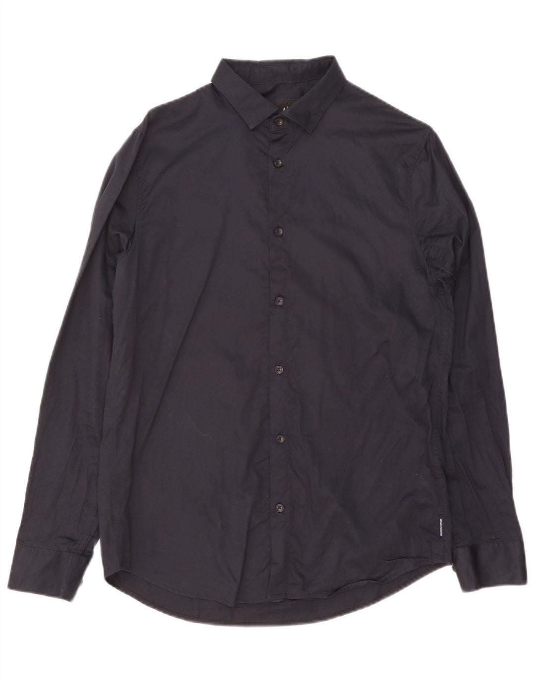 Camisa Armani Exchange Hombre Mediana Algodón Negro