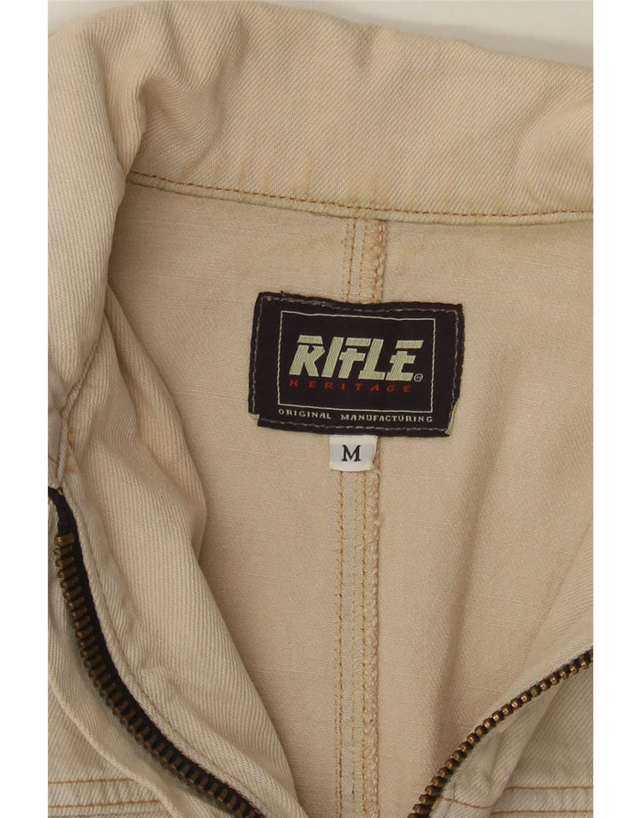 Rifle Chaqueta vaquera corta para mujer Reino Unido 12 Algodón beige medio