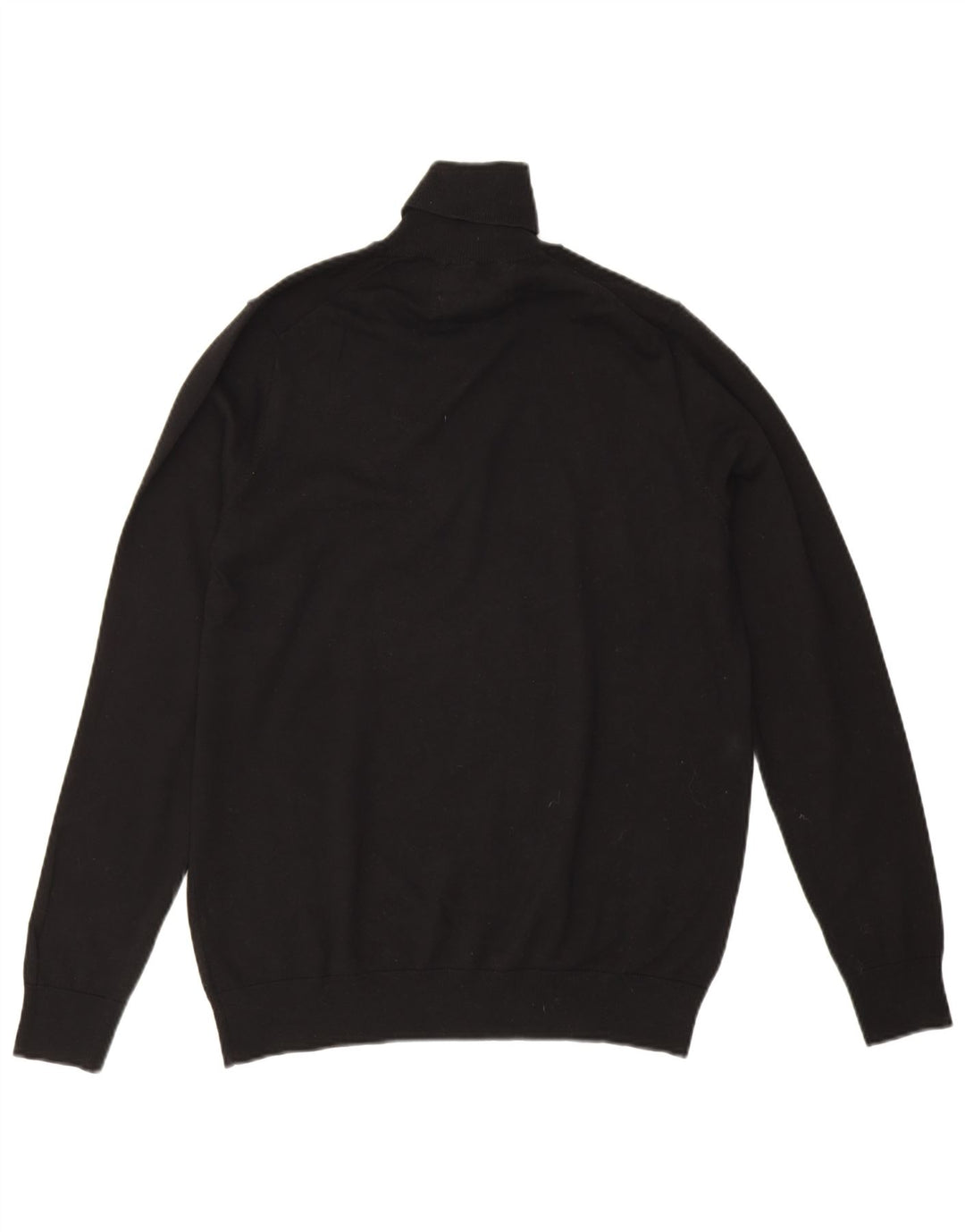 Marks & Spencer Suéter tipo jersey con cuello vuelto para mujer UK 44 Mediano Algodón negro