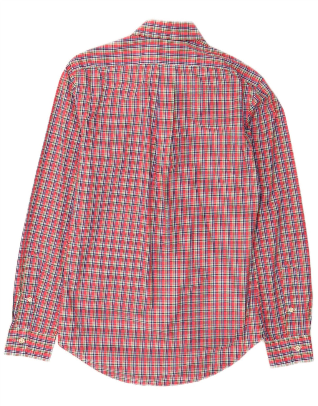 Ralph Lauren Camisa Slim Fit Para Hombre Algodón A Cuadros Rojos Pequeños