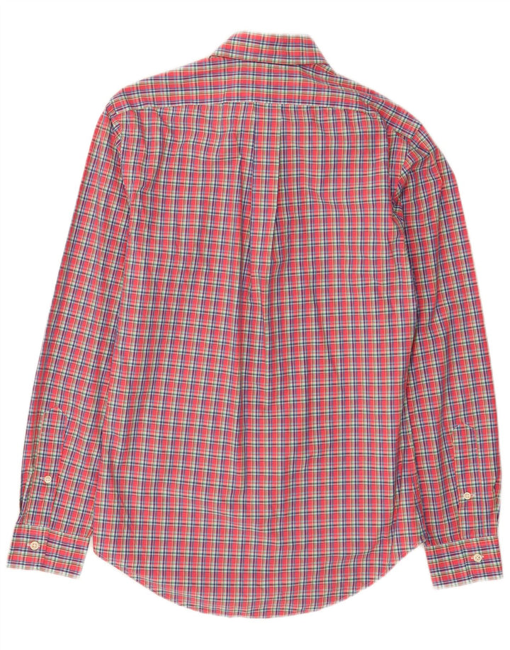 Ralph Lauren Camisa Slim Fit Para Hombre Algodón A Cuadros Rojos Pequeños