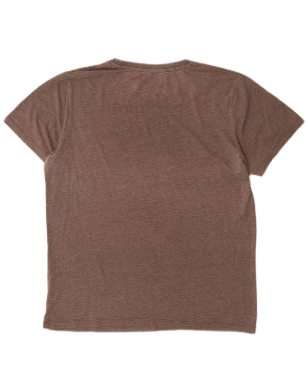 Jack & Jones - Camiseta gráfica para hombre, talla grande, poliéster moteado gris