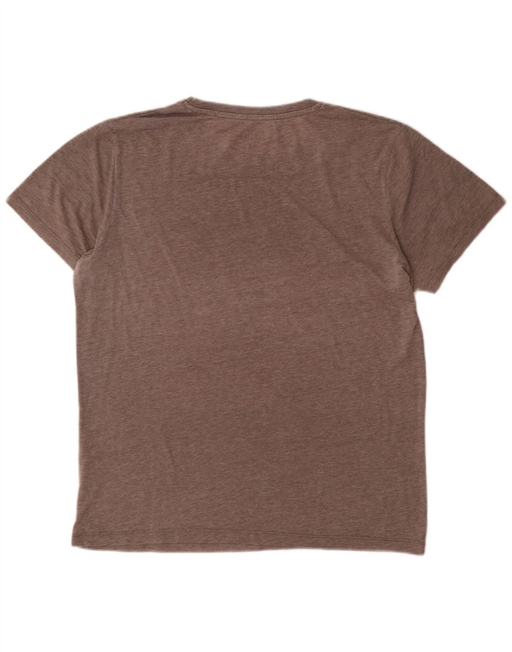 Jack & Jones - Camiseta gráfica para hombre, talla grande, poliéster moteado gris