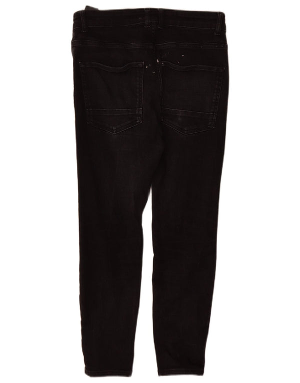 Zara Jeans ajustados para hombre EU 42 Large W32 L27 Algodón negro