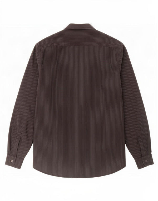 Hugo Boss Camisa Slim Fit para hombre Talla 41/42 Grande Algodón a rayas negras