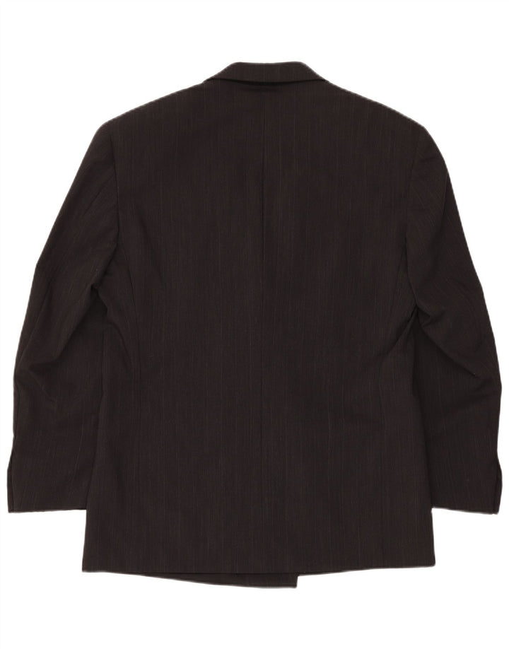 MISSONI Chaqueta tipo blazer con doble botonadura para hombre Uomo IT 50 Large Grey Pinstripe