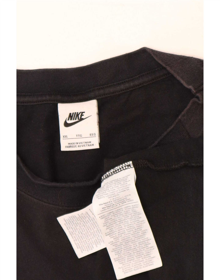 Camiseta Nike Hombre Top 2XL Algodón Negro