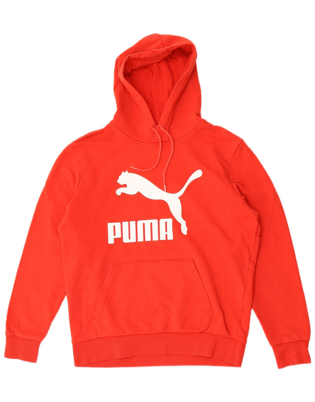 Puma Hombre Sudadera Con Capucha Gráfica Jersey De Algodón Rojo Medio