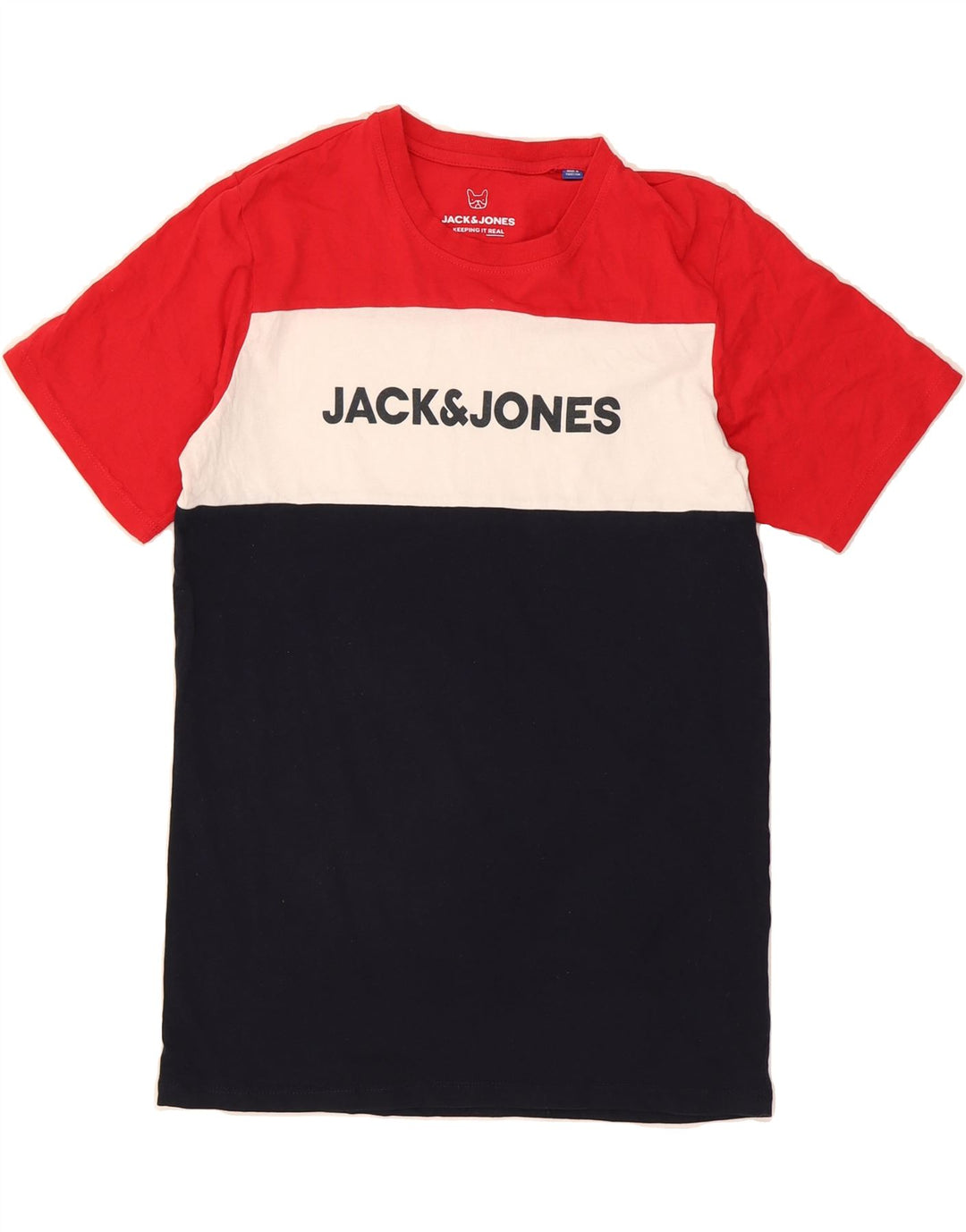 JACK & JONES Boys Graphic T-Shirt Top 15-16 Years Multicoloured Vintage Jack & Jones and Second-Hand Jack & Jones from Messina Hembry 