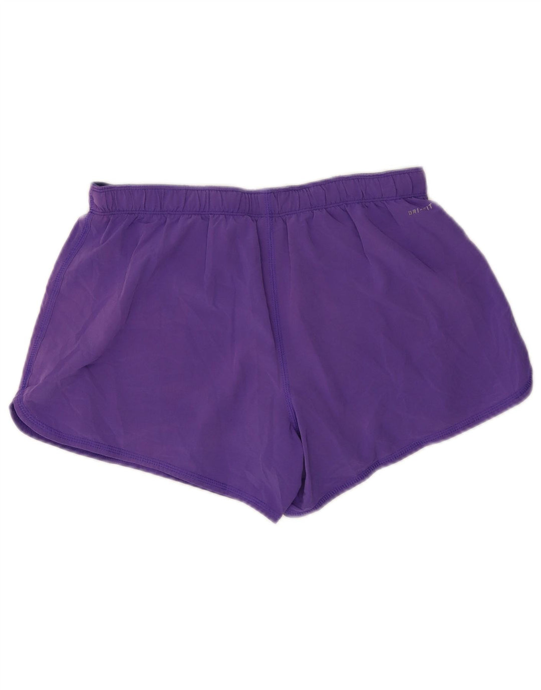 Nike - Pantalones cortos deportivos Dri Fit para mujer, talla 40, poliéster morado mediano