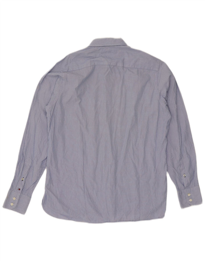 Camisa Tommy Hilfiger Hombre Algodón Azul Medio Rayas Pintadas