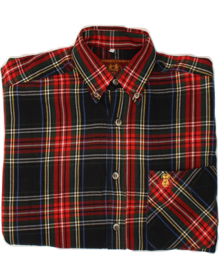 VINTAGE Mens Shirt Large Red Check Vintage Vintage and Second-Hand Vintage from Messina Hembry 