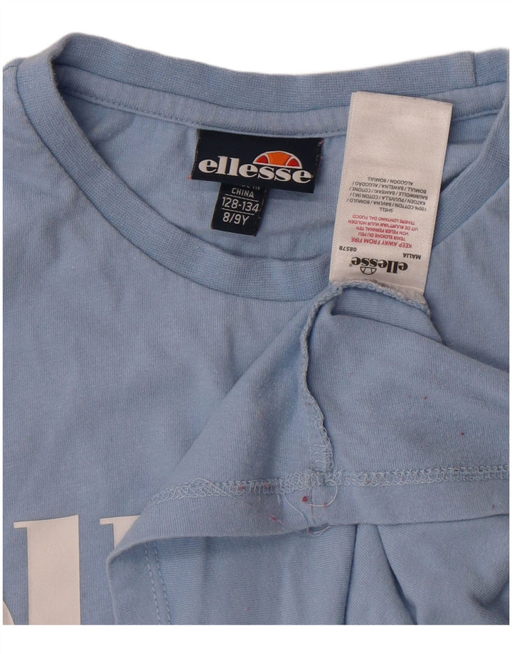 Ellesse Camiseta gráfica para niño 8-9 años Azul Algodón