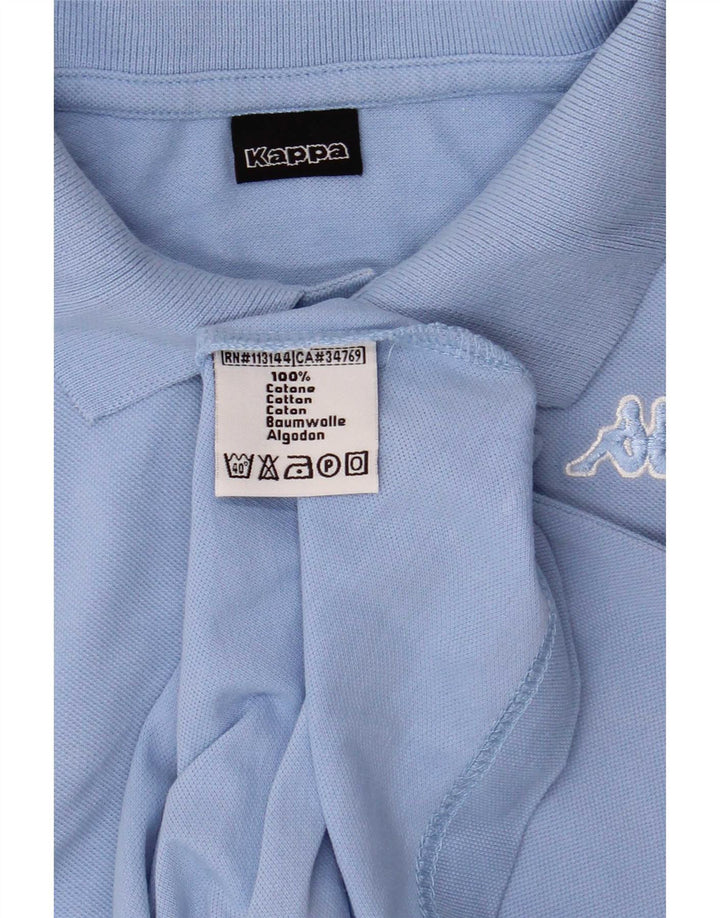 Polo Kappa Hombre Small Azul Algodón