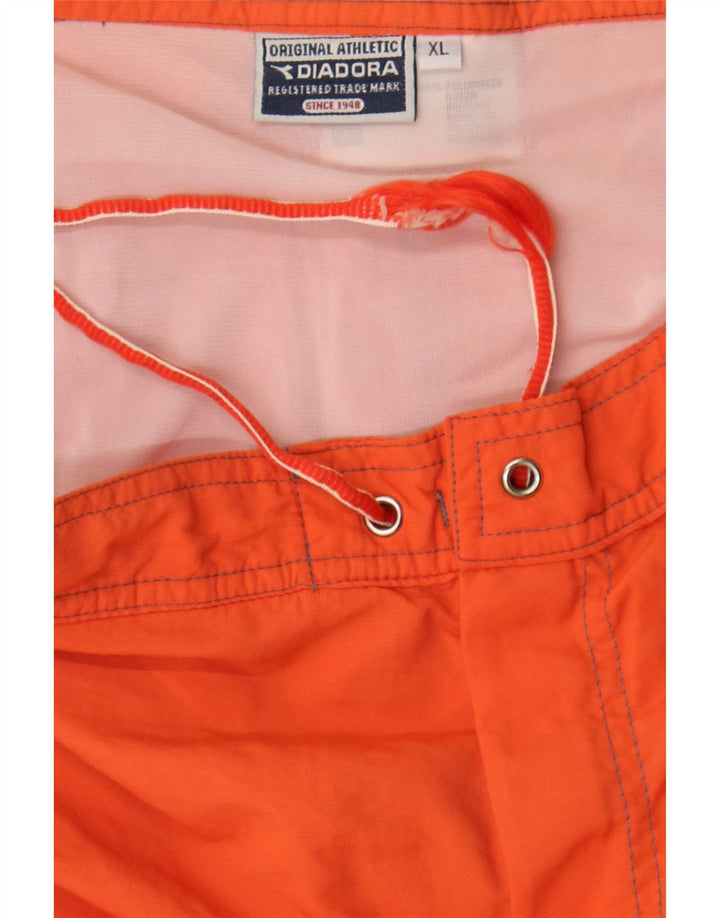 DIADORA Mens Swimming Shorts XL W38 Orange Polyamide Vintage Diadora and Second-Hand Diadora from Messina Hembry 