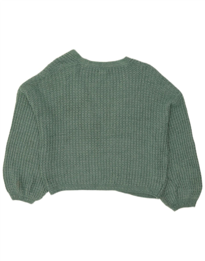 Fat Face - Cárdigan abierto de gran tamaño para mujer, talla 40, color verde medio