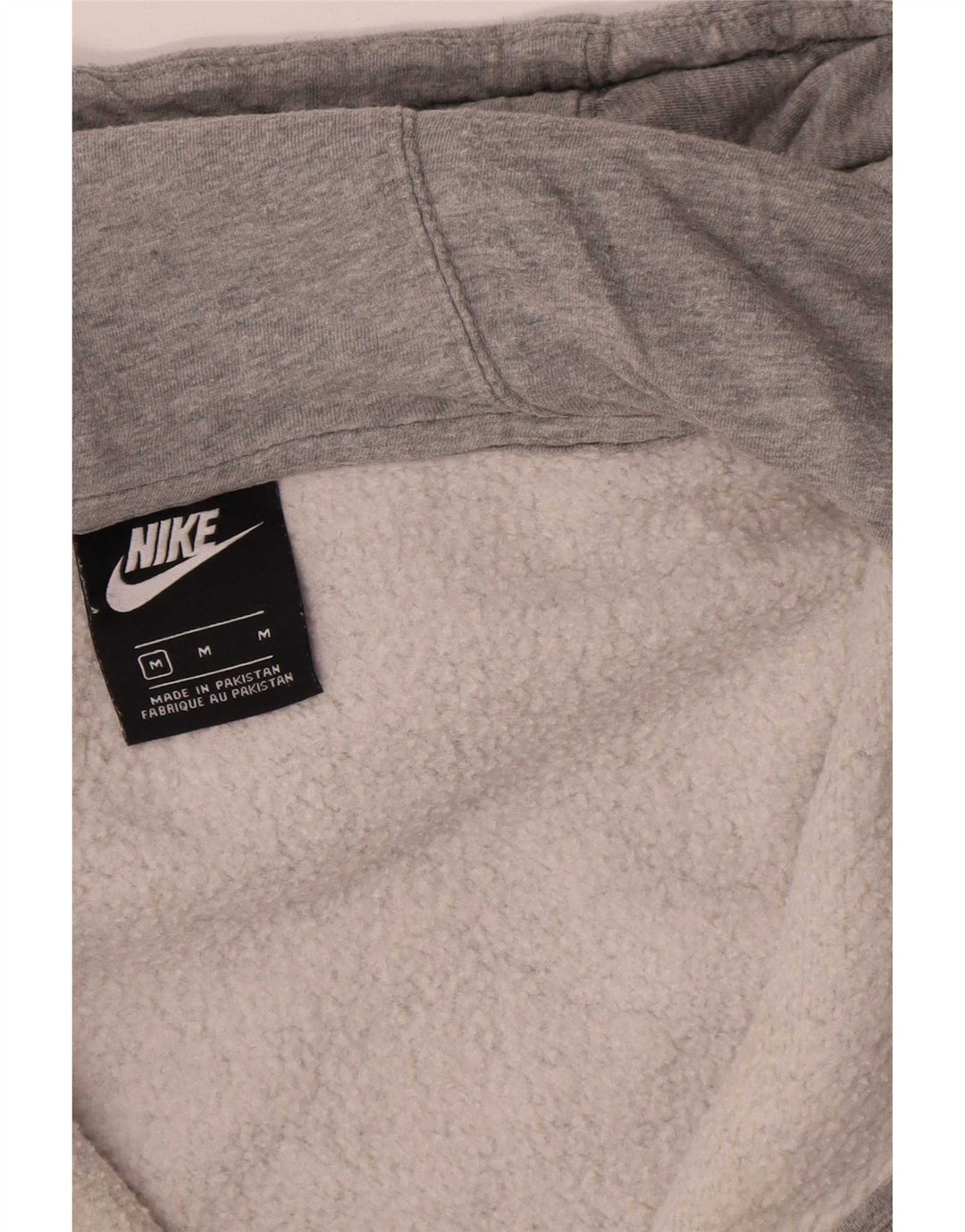 Nike - Sudadera con capucha y cremallera para hombre, algodón moteado en gris medio