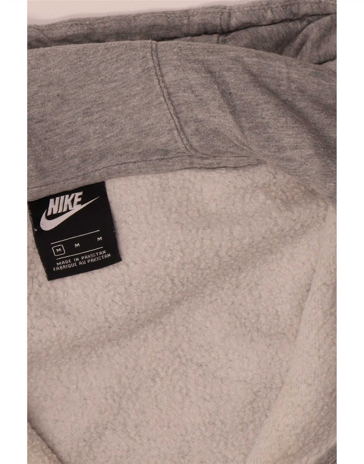 Nike - Sudadera con capucha y cremallera para hombre, algodón moteado en gris medio