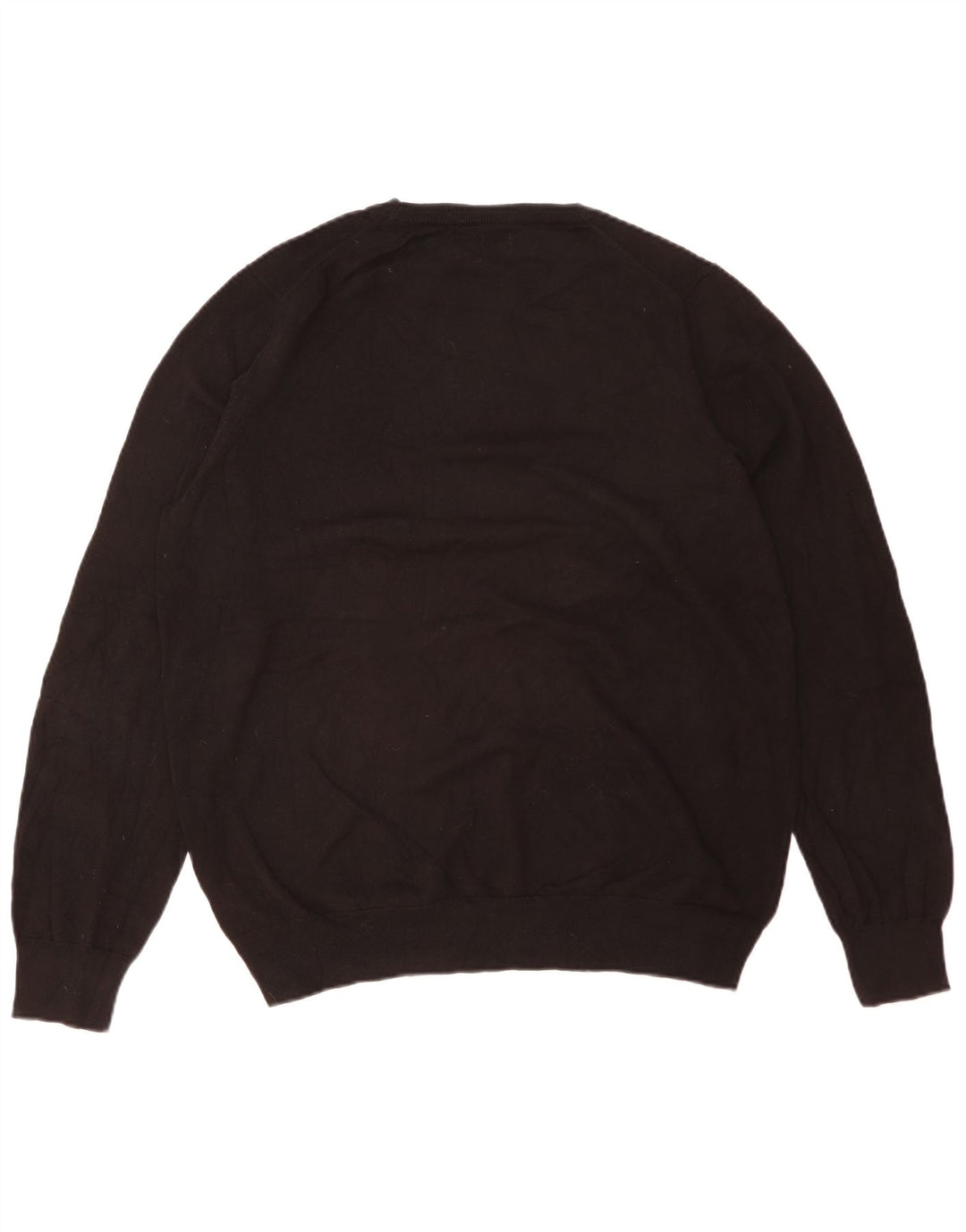 Marks & Spencer Jersey de Cuello Redondo para Hombre XL Algodón Negro