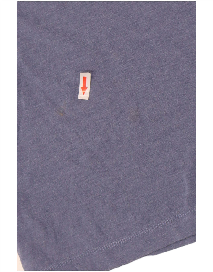 French Connection Polo para hombre pequeño de algodón azul