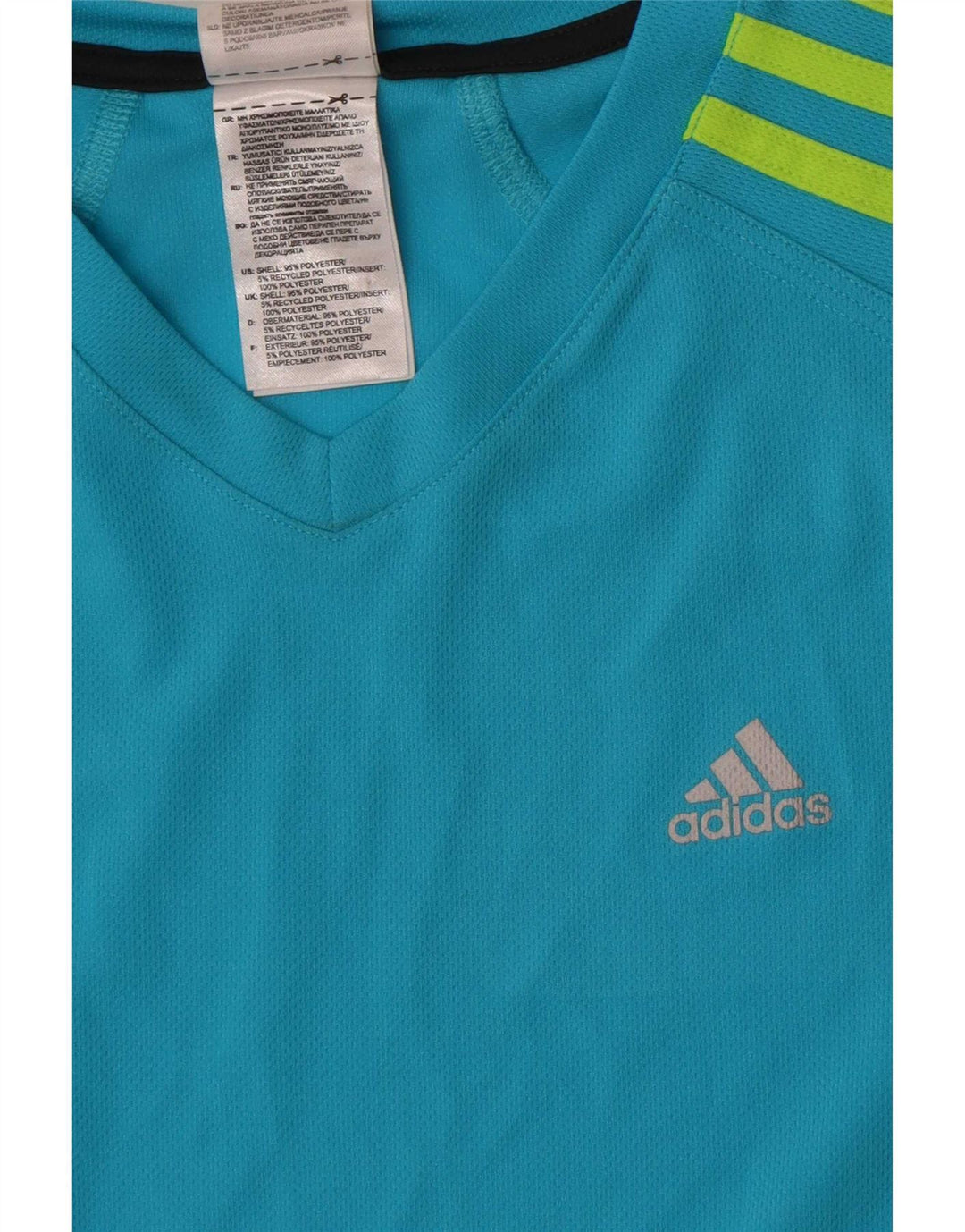 Adidas Camiseta Mujer Top UK 10 Small Azul Poliéster