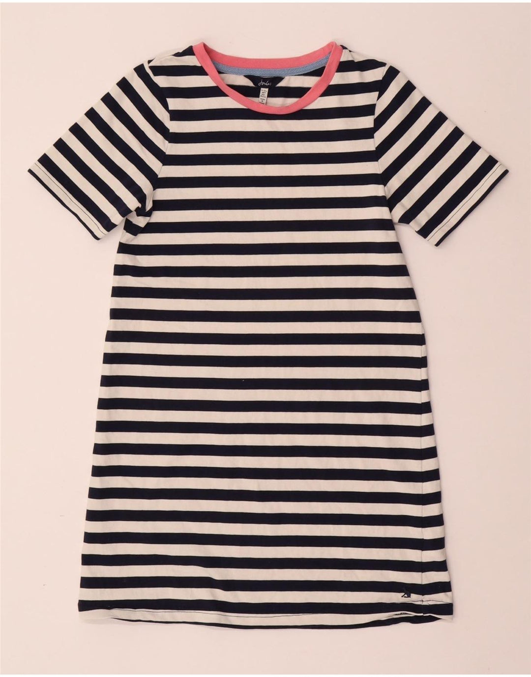 JOULES Vestido Camiseta Niña 11-12 Años Algodón Rayas Azul Marino