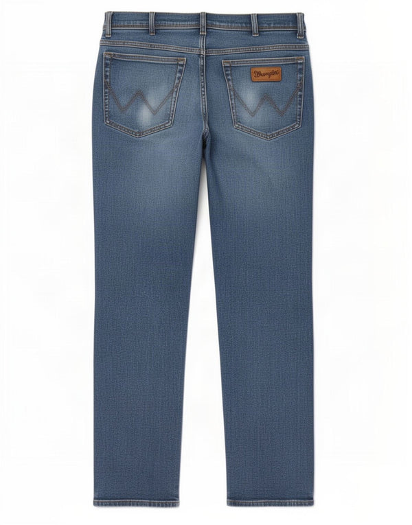 Wrangler Vaqueros Rectos Texas Para Hombre W33 L30 Algodón Azul