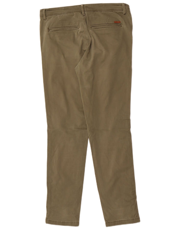 Jack & Jones Mens Marco Slim Chino Pantalones W32 L32 Algodón Caqui