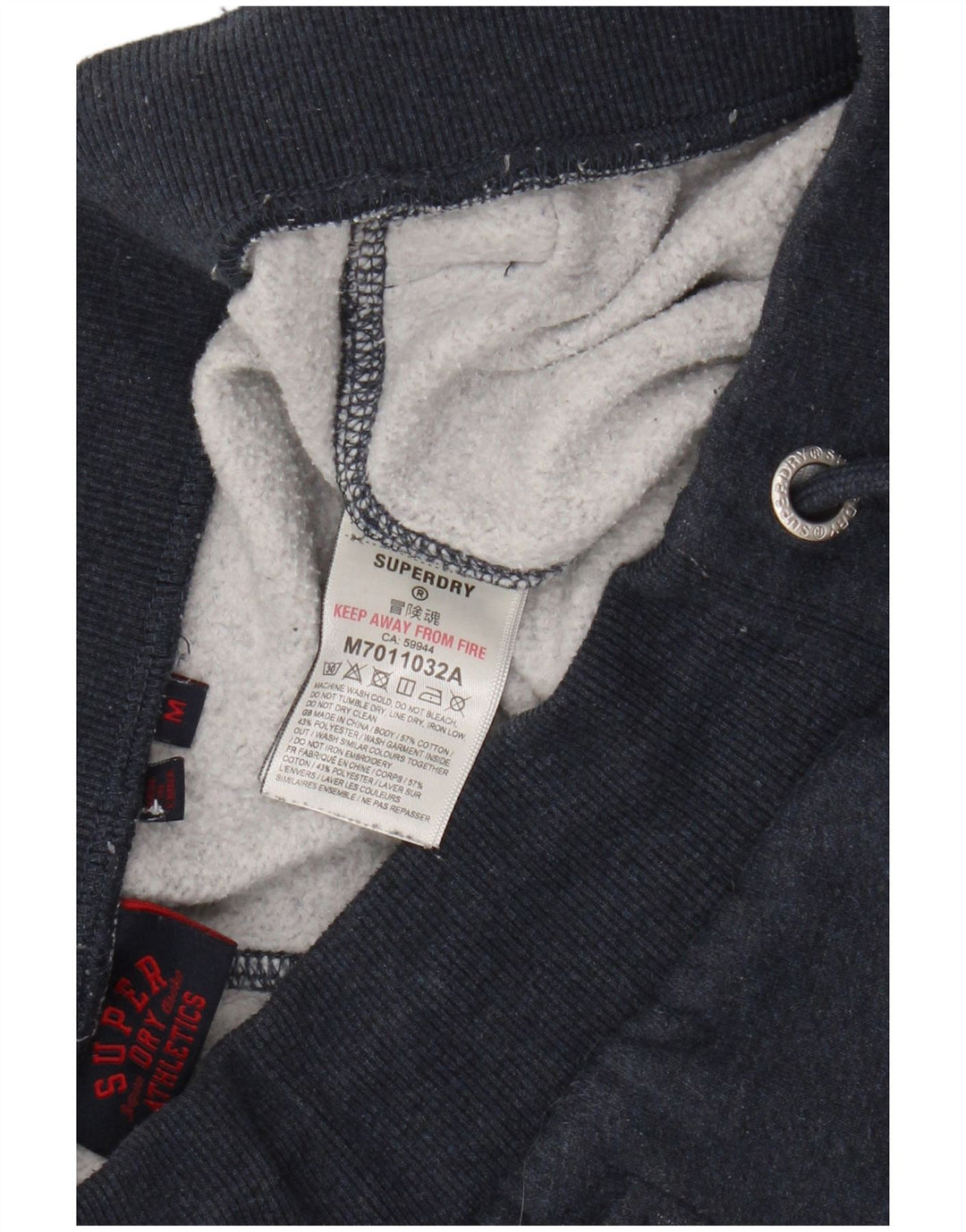 Superdry Hombre Pantalones De Chándal Joggers Medium Azul Marino Algodón