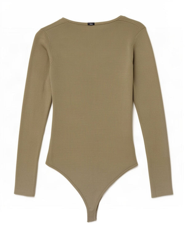 Body Zara Mujer UK 8 Small Viscosa Verde