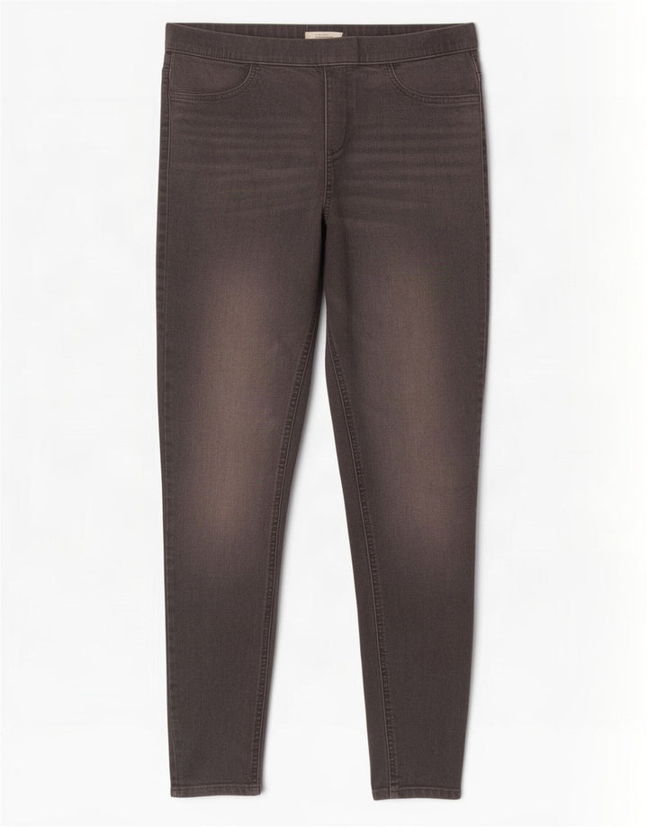 Marks & Spencer Jeans Jegging para Mujer UK 12 Medium W28 L28 Algodón Gris