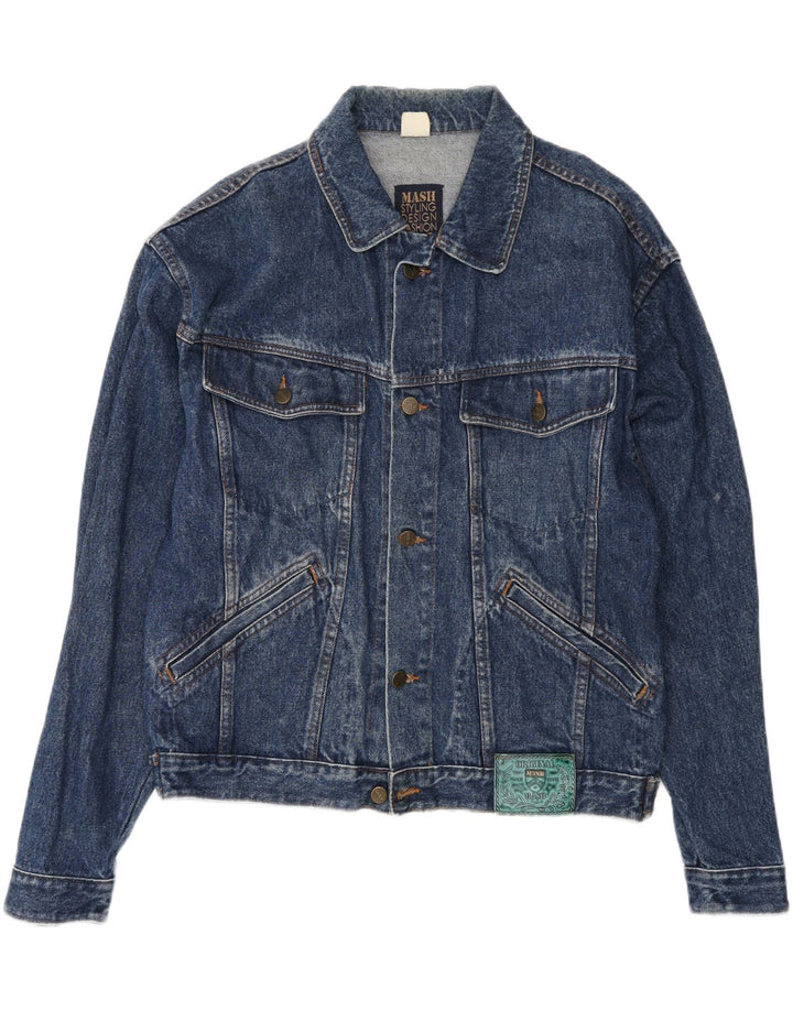 MASH Chaqueta vaquera para hombre grande azul
