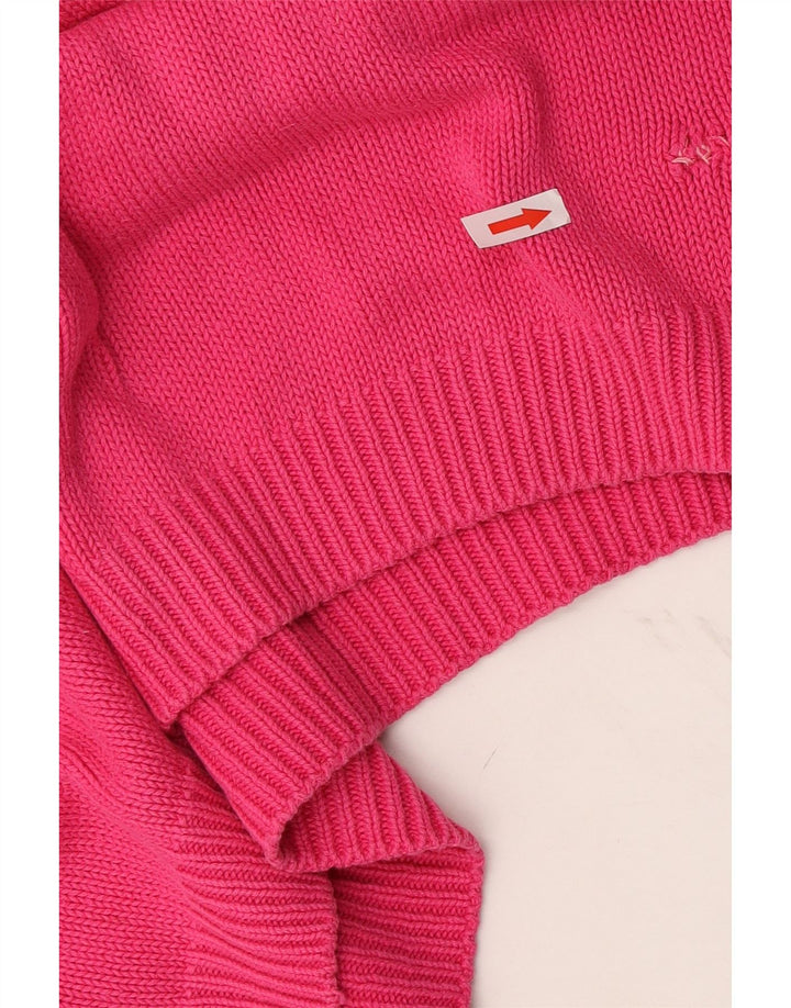 Marks & Spencer Jersey extragrande con cuello redondo para mujer, talla 40, color rosa