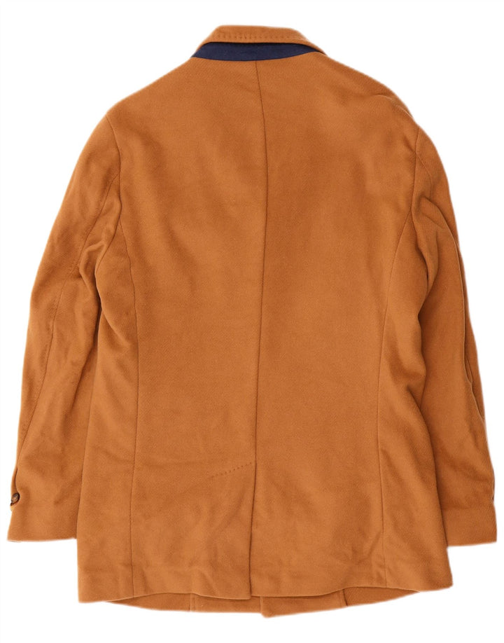 Massimo Dutti Abrigo De 3 Botones Hombre EU 48 Lana Beige Medio