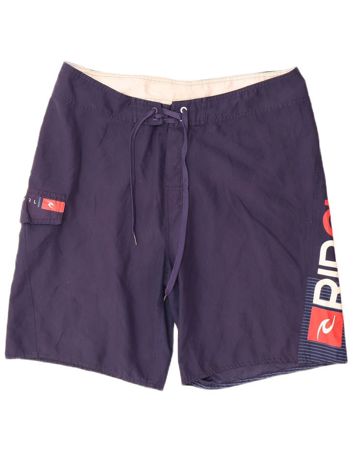 Rip Curl Mens Graphic Bañador Shorts XL Azul Marino Poliéster
